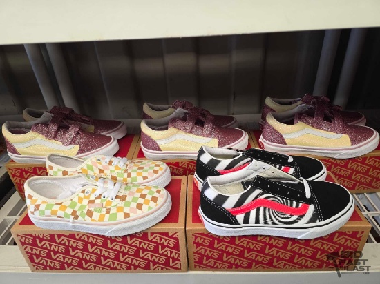 NEW!!! (5) Pairs of Vans Shoes