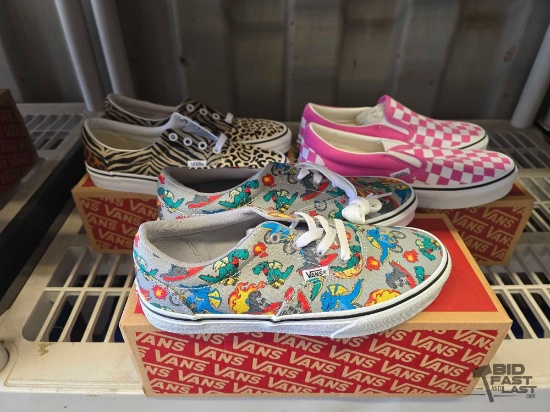 NEW!!! (3) Pairs of Vans Shoes