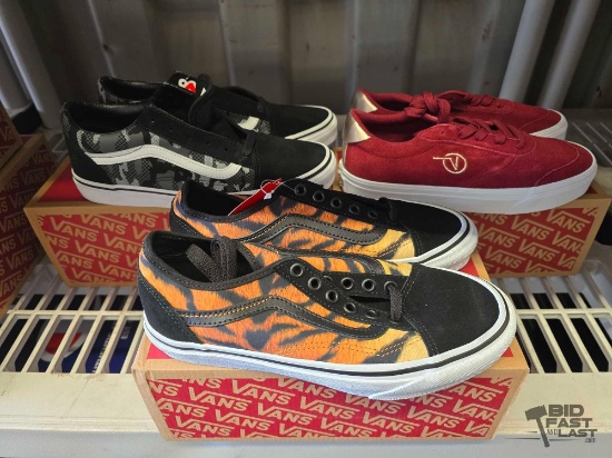 NEW!!! (3) Pairs of Vans Shoes