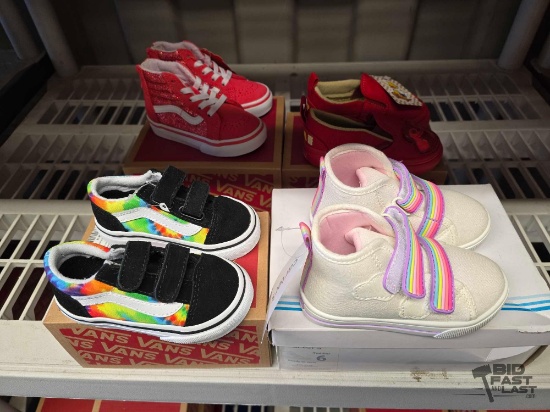 NEW!!! (4) Pairs of Vans & Carters Toddler Shoes