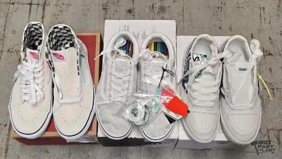 NEW!!! (3) Pairs of Vans Shoes