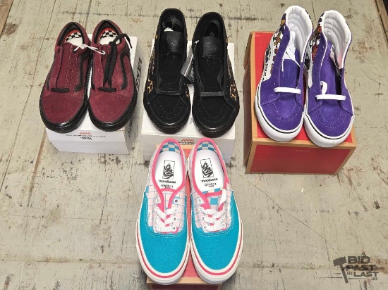 NEW!!! (4) Pairs of Vans Shoes