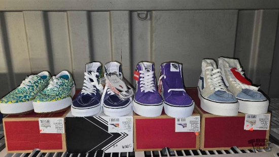 NEW!!! (4) Pairs of Vans Shoes