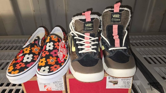 NEW!!! (2) Pairs of Vans Shoes