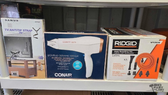 NEW!!! Auto Detailing Kit, Conair Hairdryer & More