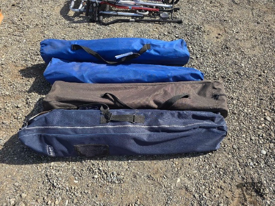 (4) Foldable Camping Chairs with Cases