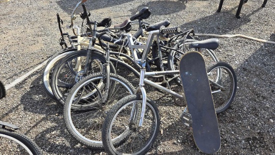 (6) Bicycles & Skateboard