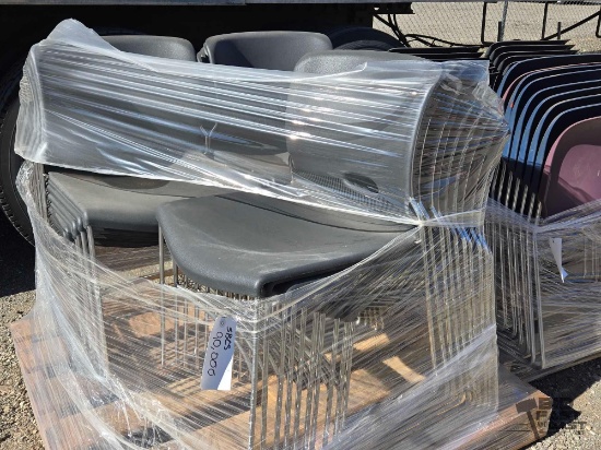 (30) HON Stackable Plastic Molded Chairs