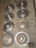 (8) Metal Hubcaps