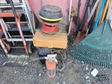 GE Serv-S-Line Motor, Tumbler, Generator Casters, and Fire Extinguisher