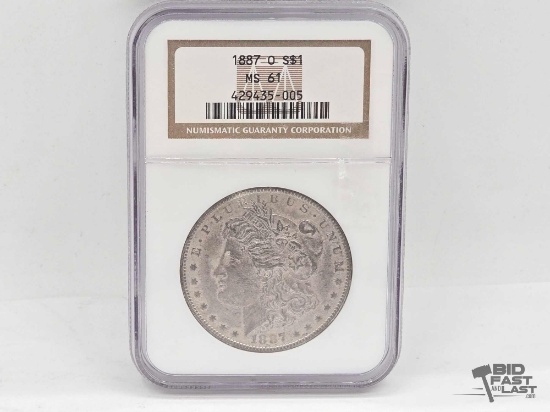 1887 New Orleans Morgan Silver Dollar