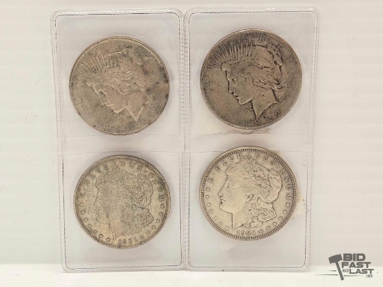 (4) Morgan Silver Dollars
