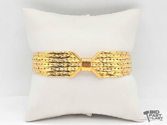 14k Yellow Gold Statement Bracelet, 22.92g