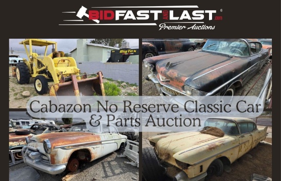 Cabazon No Reserve Classic Car & Parts Auction