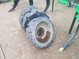 8 bolt solid skidsteer tires and wheels