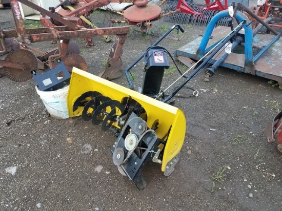 John Deere Front Mt Snowblower w/brackets/bucket Of tire chains