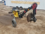 Pull Behind Tow Hoe Gas Powered Backhoe