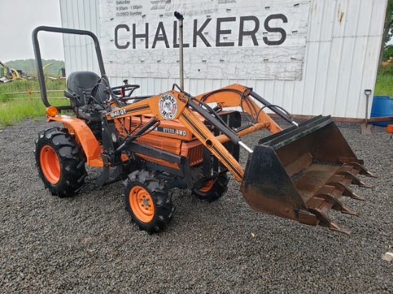 Kubota B7200 4x4 w/Bush Hog 1840QT Loader