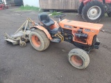 Kubota B7100 4x4 w/Land Pride 4ft. Finish Mower