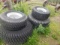 Set of Turf Tires and Wheels