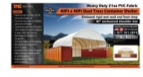 40x40 Dual Truss endwall Container Shelter