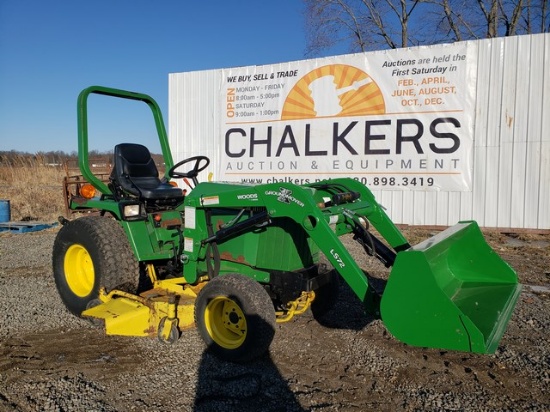 John Deere 755 4x4 w/Ldr/Belly Mower