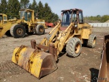 Case W-11 Wheel Loader w/Forks & Bucket