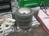 4 Tractor Front Wheels and Tires