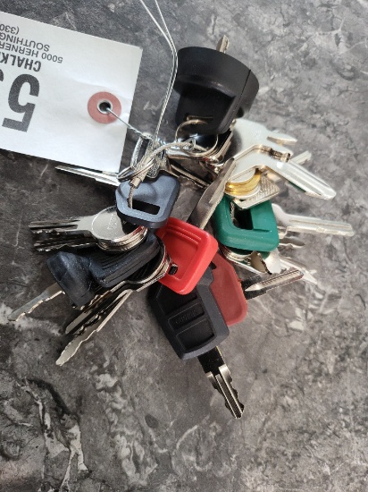 Set of Equipment Keys/Variety of Brands