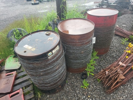 3 Barrels with Wire