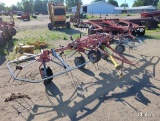 4 basket Manual Fold Tedder