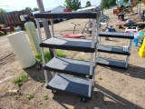 Heavy Plastic Shelf On wheels