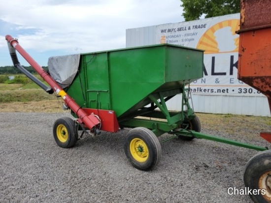 Green Gravity Wagon w/Auger and Motor