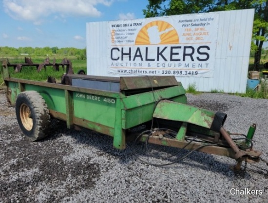 John Deere 450 Manure Spreader/Hydra Push