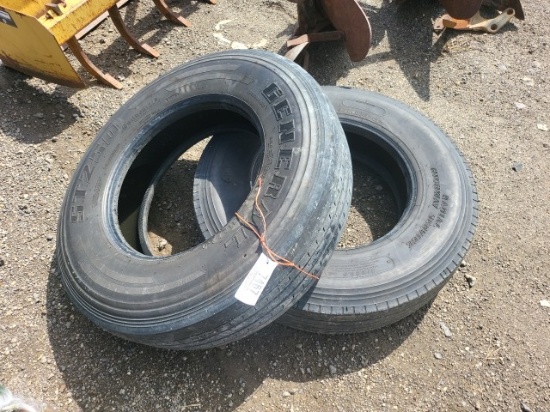 (2) 11Rx22.5 Tires