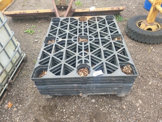 Stack of Plastic Skids