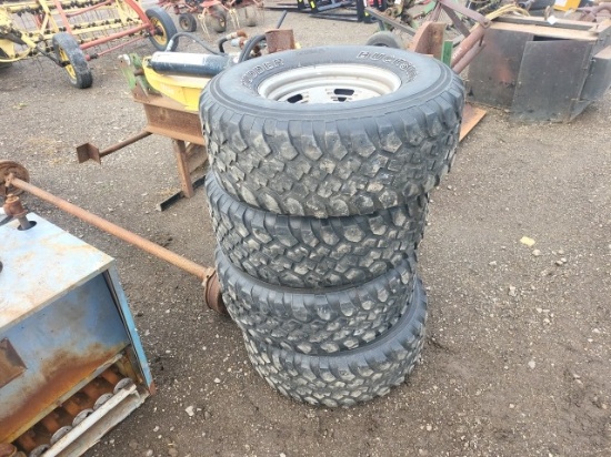 (4) Wheels and Tires