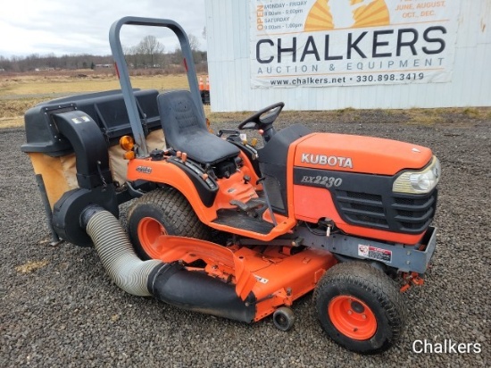 Kubota BX2230 4x4 w/Mower & Bagger