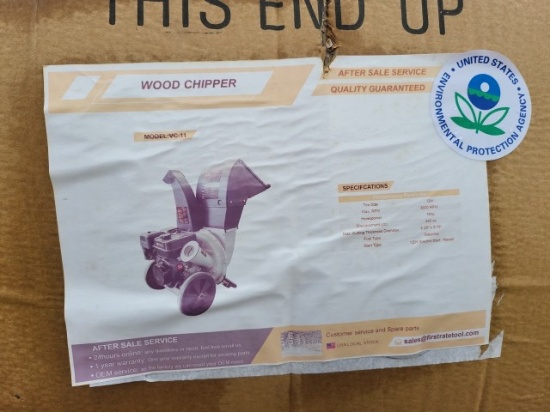 VC-11 Gas Wood Chipper in Crate