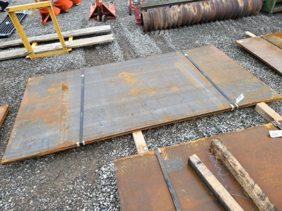 Stack of 3/4" Thick Steel Road Plate