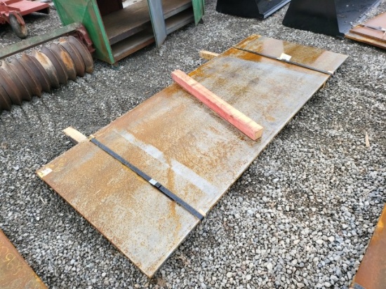 Stack of 3/4" Thick Steel Road Plate