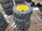 (4) Case 10x16.5 Wheels and Tires/New