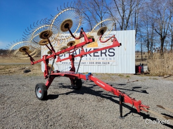 Bat Rake 10 wheel Rake w/Center Wheel
