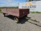 Wooden Wagon w/John Deere Gear/Hyd Dump
