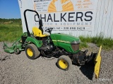 John Deere 2305 4x4 w/Front Blade/and 5ft. Frontier 3pt. Finish Mower