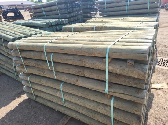 4 5/8" x7 Treated Fence Posts (32)