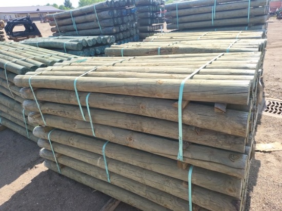 4 5/8" x7 Treated Fence Posts (32)