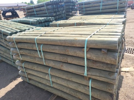 4 5/8" x7 Treated Fence Posts (32)