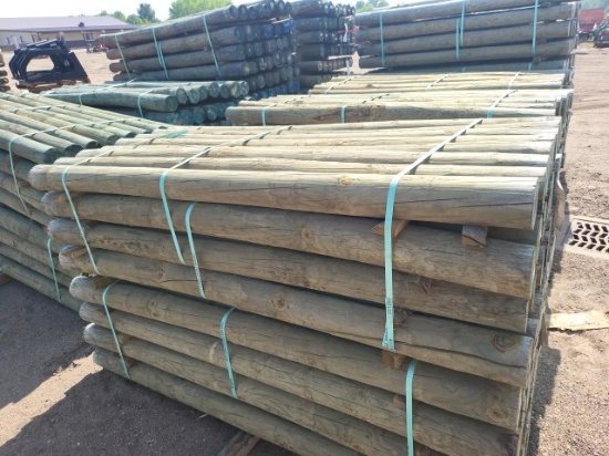 4 5/8" x7 Treated Fence Posts (32)