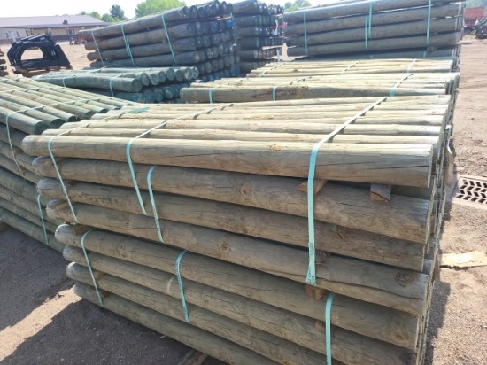4 5/8" x7 Treated Fence Posts (32)